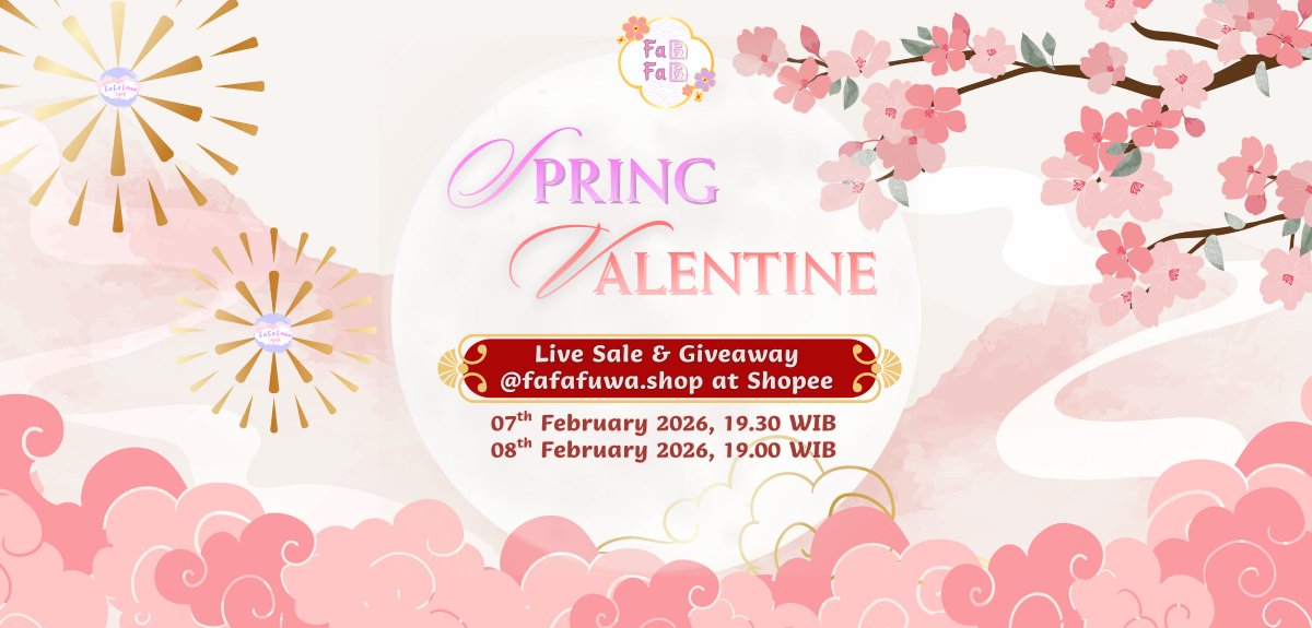 fafafuwashop's tweet photo. [LIVE SALE: #FafaYuanyuan Spring Valentine]

Fa Fa Fuwa Shop akan mengadakan sale dan giveaway lagi jelang Imlek dan Valentine🥰

Link LIVE 1 di hari Sabtu: https://t.co/uHmiflPO5O

Link LIVE 2 di hari Minggu: https://t.co/pAAyyCcMZM

Agak berbeda dengan live yang sebelumnya, Live 1 akan lebih berfokus ke penjualan barang ready + sale, Live 2 akan lebih berfokus ke giveaway + sale. List barang juga akan di spillnya saat live nanti🌸
Ayo mampir ke Live kami jika ada waktu besok dan lusa, Shoppers ^^