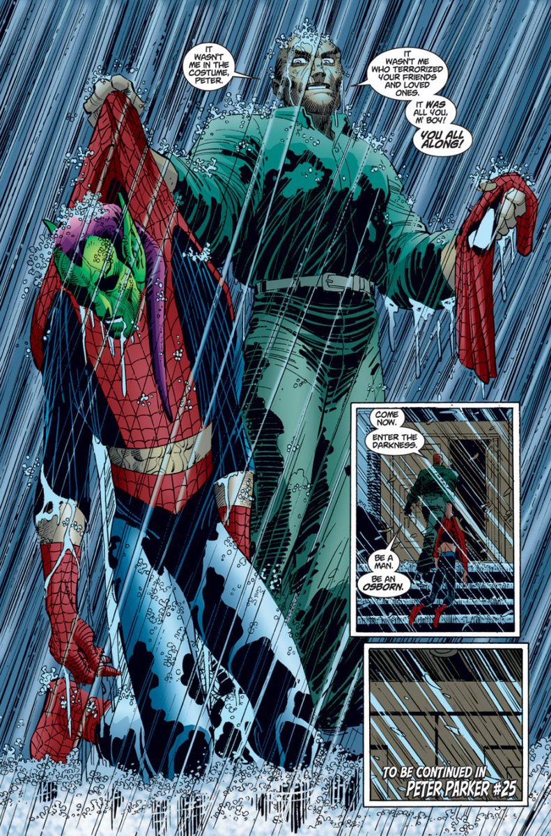 VincentEternal9's tweet image. Norman was doing this shit to Peter and posing up like this. Diabolical.