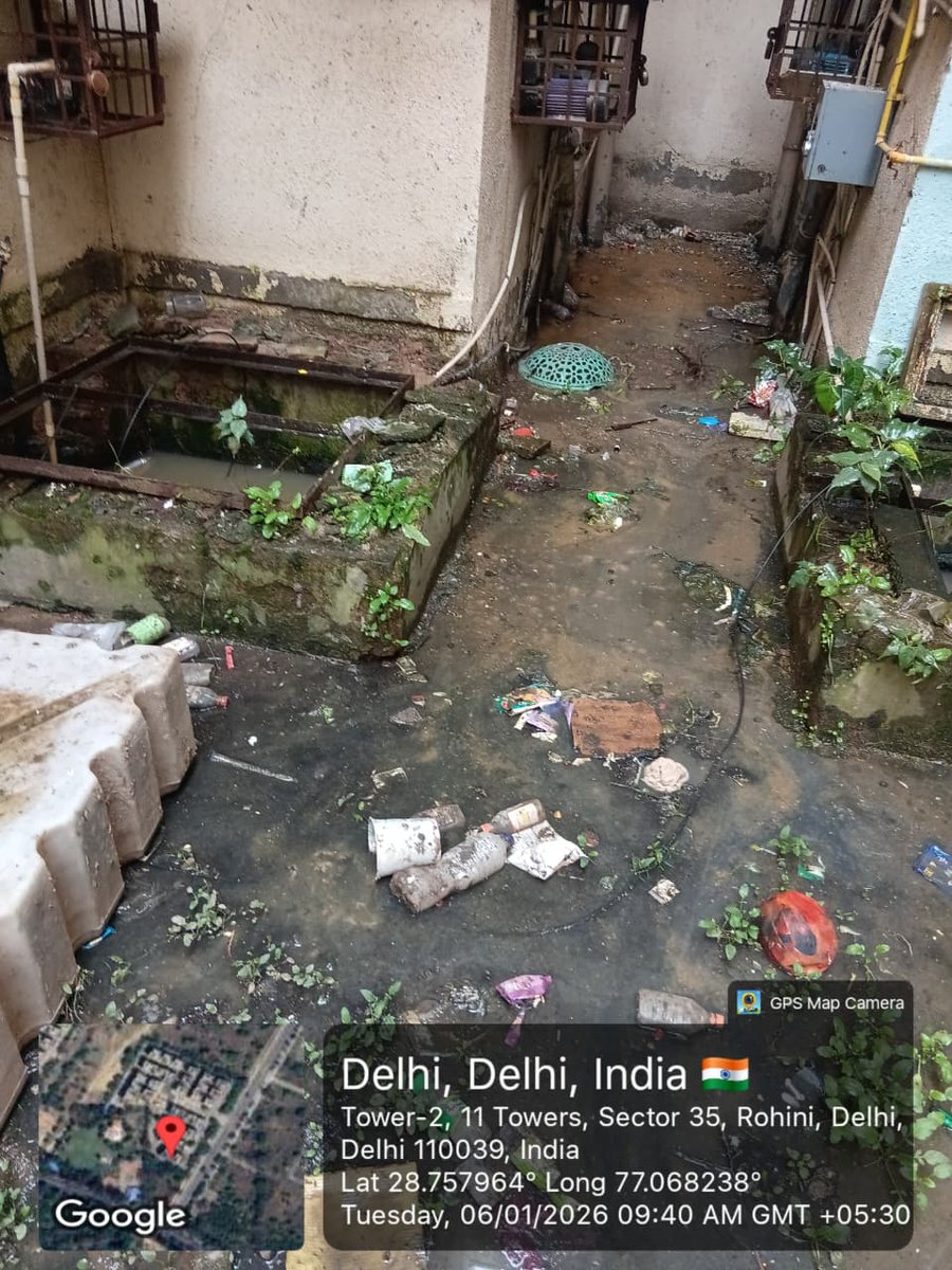 sunjayk5's tweet photo. @DelhiJalBoard @official_dda
Serious concern @11towers Pocket 6 Sector-35 Rohini Sewer line is overflowing and sewage has mixed with drinking water. Residents are suffering from vomiting and stomach pain. Immediate inspection and corrective action is urgently required to prevent https://t.co/ltWYOYzklf