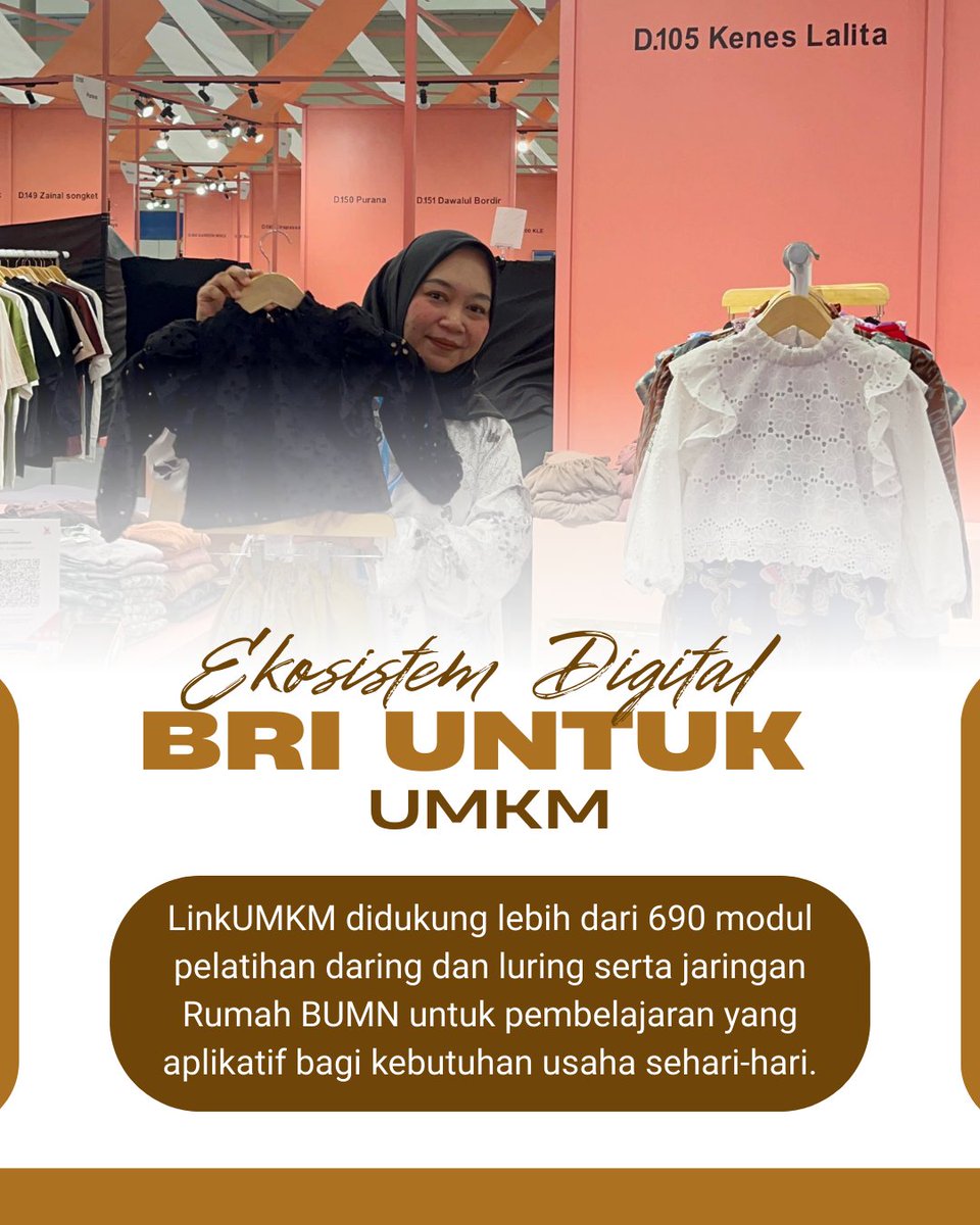 Mihawkykn's tweet photo. Kenes Lalita merupakan UMKM asal Jepara, Jawa Tengah, yang fokus memproduksi busana anak untuk sekolah dan acara resmi.
#PemberdayaanUMKM
#LinkUMKMBRI
#qrisbri https://t.co/J2KAeh54P6