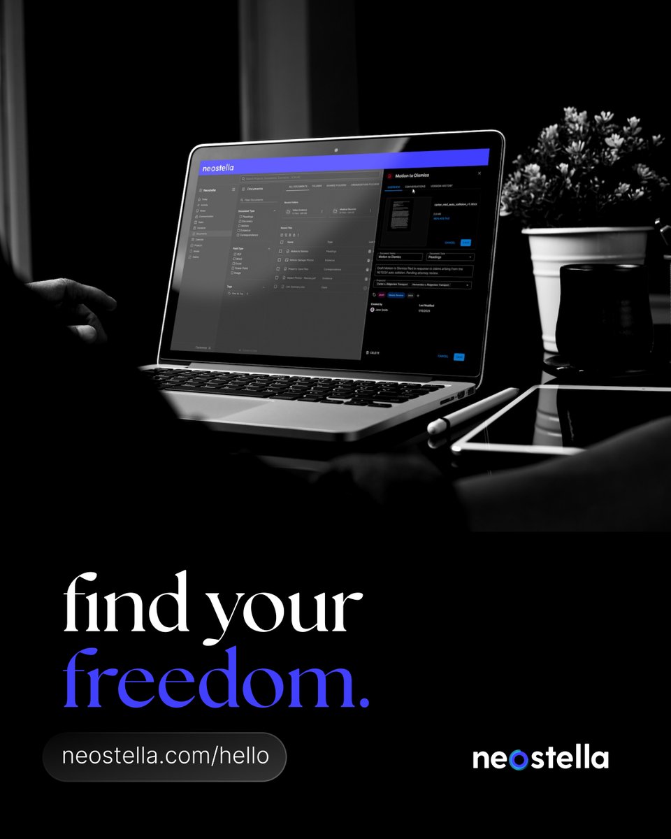If your platform says, “we can do that… for a fee,”
you already know the answer.

Find your freedom: Neostella.com/hello

#HelloFreedom #LegalTech #OpenSystems #OwnYourData #NoMoreTollBooths