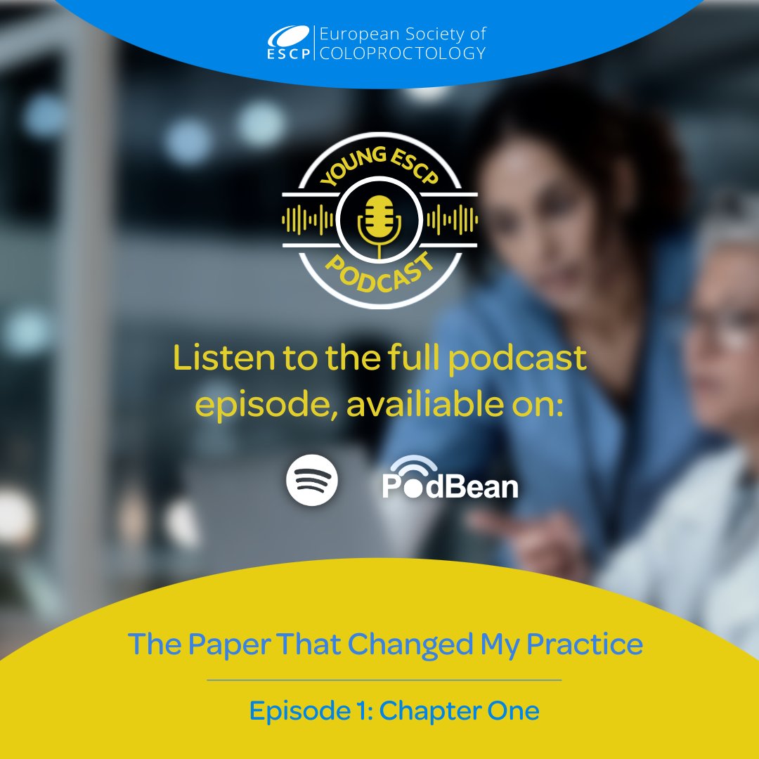 escp_tweets's tweet photo. 🎙️ NEW PODCAST from #YESCP

“The Paper That Changed My Practice” — Episode 1 is out!

Dr Yegor Tryliskyy interviews Prof Rosa Jimenez-Rodriguez on:
🔹 Evolution of perianal fistula management
🔹 How a 1998 #BJS paper shaped surgical practice & research

🎧 Listen now: https://t.co/5iUH6vqQPX

#ColorectalSurgery #ESCP #MedEd