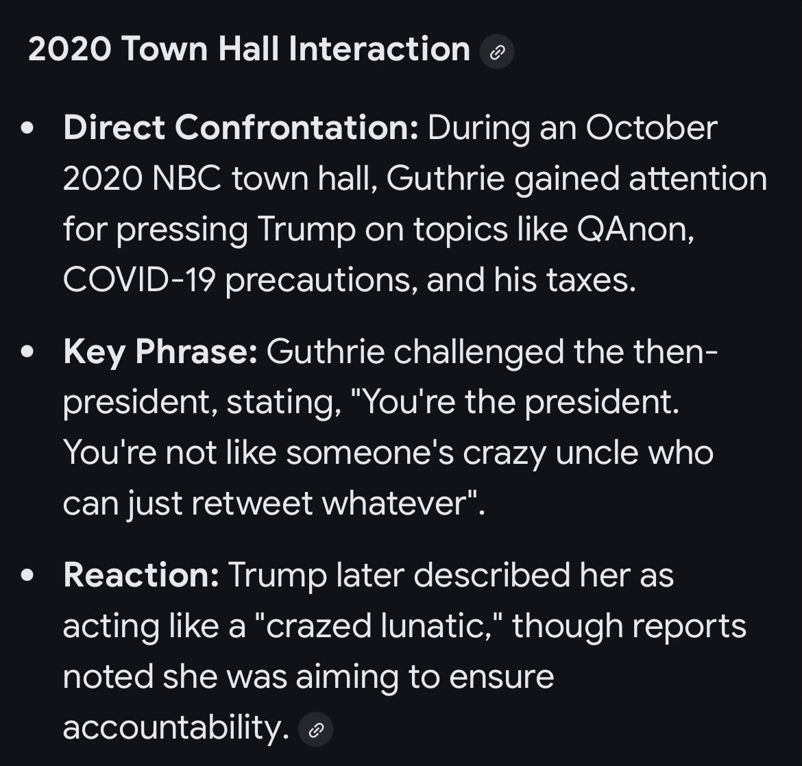 Cinney53's tweet photo. @law_sandie @JSJdarling Well he did do that town hall with her in October 16, 2020 and per AI: https://t.co/8HUqdF1tDm