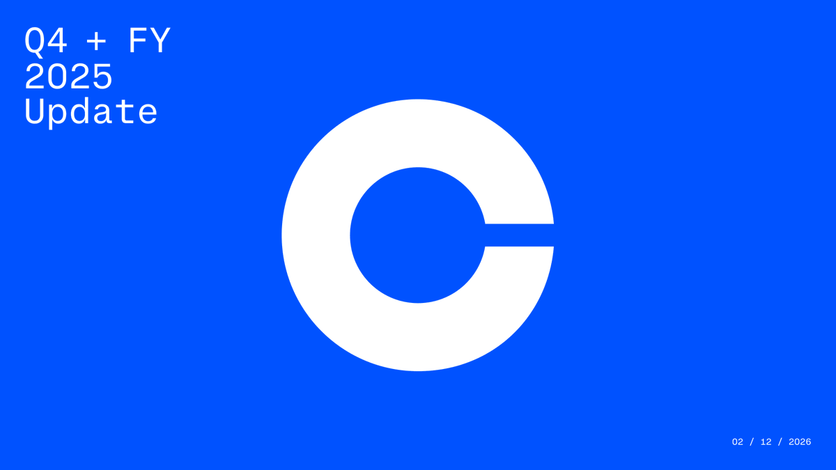 coinbase's tweet image. Your questions → our earnings call.

We’re going live on February 12, after posting our Q4 and full year 2025 financial results.

Reply with your questions for the Coinbase team.
We’ll answer the best ones live.