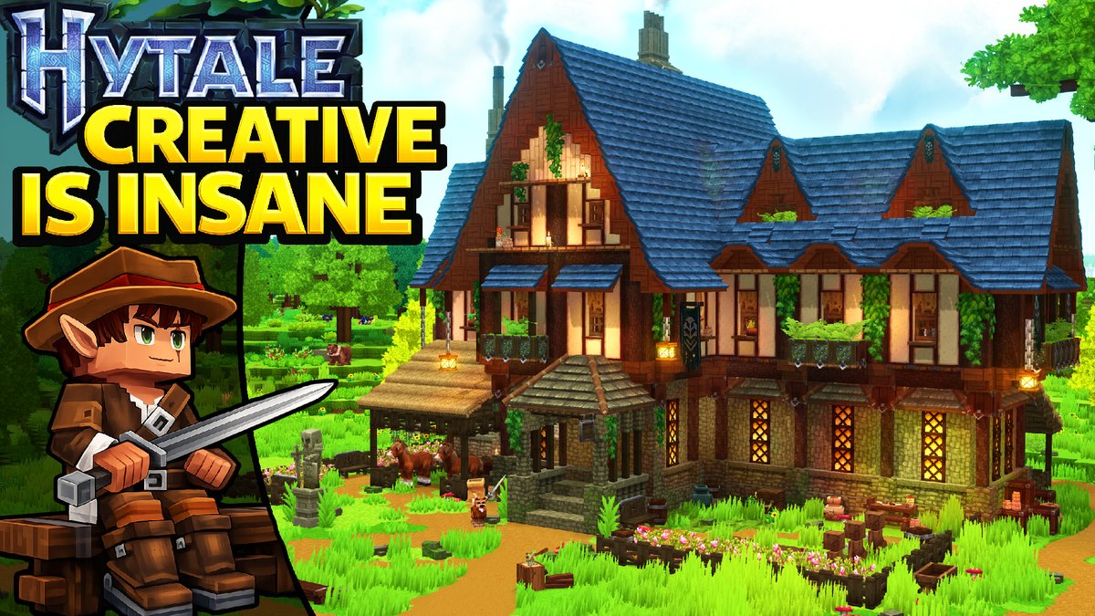 Let's see that love from the @hytale community! Just posted my first ever video featuring a deep dive into #hytale Creative mode &amp; It's INSANE!! 🔥<a href="/Simon_Hypixel/">Simon</a>