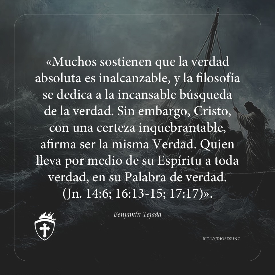 diosesuno_deu's tweet photo. “Muchos sostienen que la verdad absoluta es inalcanzable, y la filosofía se dedica a la incansable búsqueda de la verdad. Sin embargo, Cristo, con una certeza inquebrantable, afirma ser la misma Verdad...
https://t.co/bdlOf9TQP3

#DIOSESUNO #tbenjamín https://t.co/HgjmSvRpdE