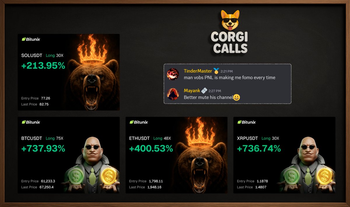 they say it's better not to check <a href="/voberoi111/">Vaibhav Oberoi</a> channel if you want to stay sane 😅
$SOL $BTC $ETH $XRP

meanwhile CT is hosting a competition for who lost the most 

but hey, we get it, sometimes ignorance is bliss 🐕