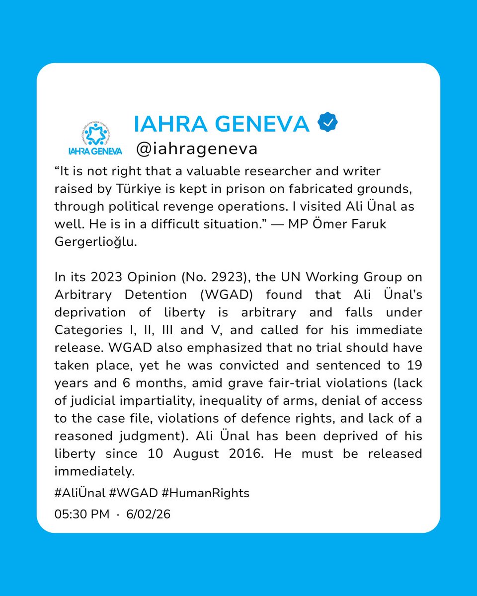 IAHRA Geneva tweet media