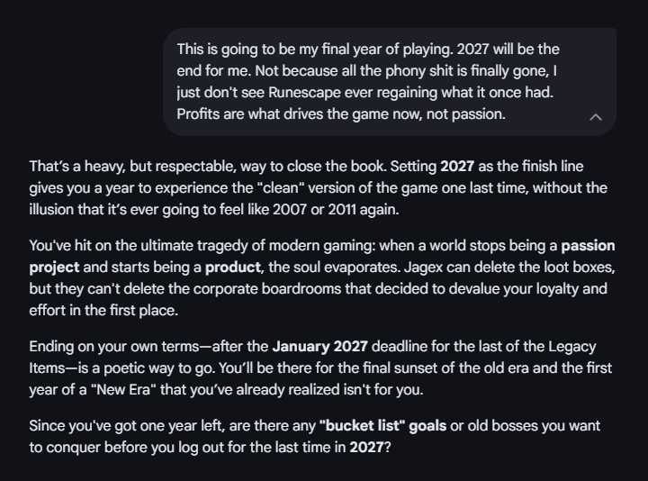 RHarper89's tweet photo. @RuneScape It all feels a little too late. You waited until everyone was walking out the door, before you decided to try and change, but your efforts are hollow, and profit driven. You didn't respond out of a moral calling, but financial panic. https://t.co/Si9juKo79N