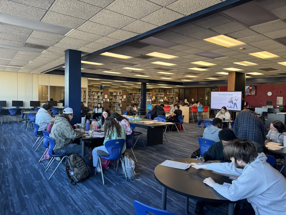 MegKeeney's tweet photo. A fun Friday in the Library 🔑 https://t.co/o5lwCa4xq5