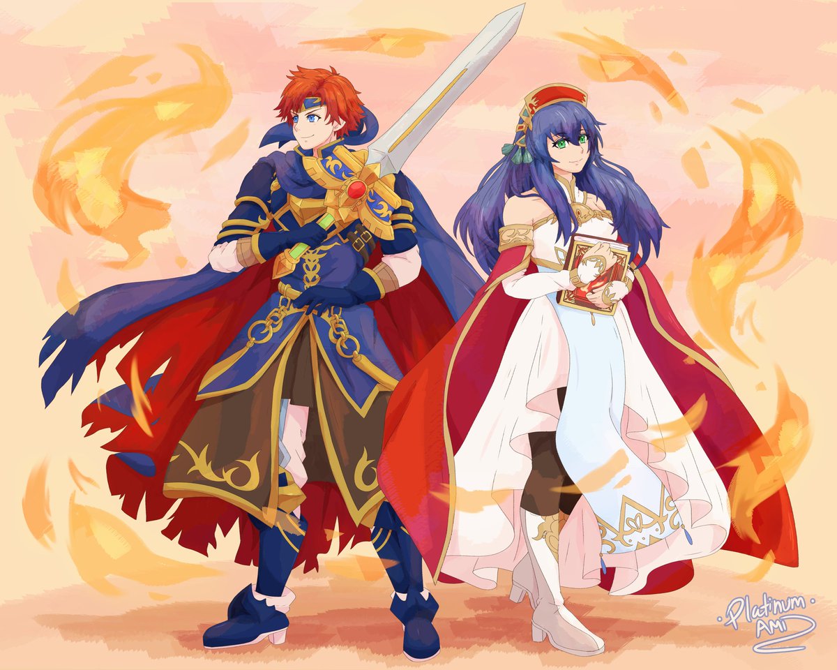 ~ Roy and Lilina comm done for <a href="/Swordsmaster5/">Swords | Master of swords and gameing 🐉🎶</a> thank you so much!!

#FireEmblem