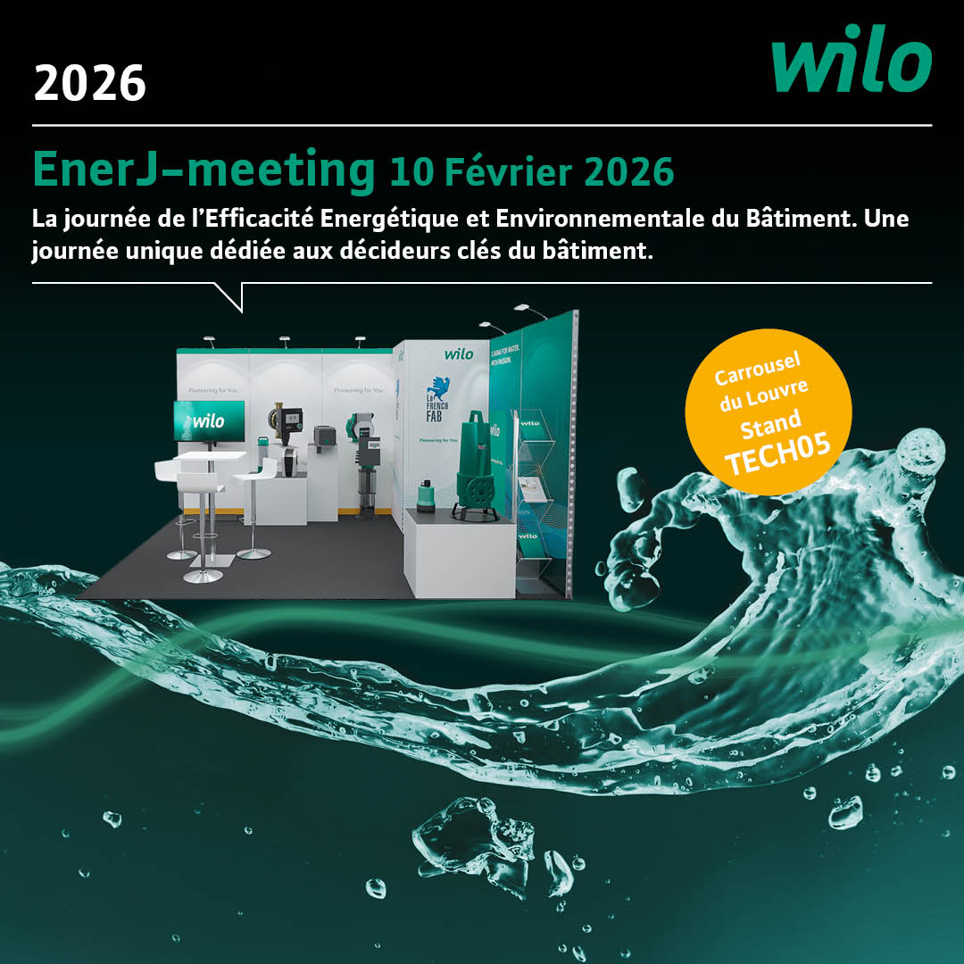 📅 J-5 avant EnerJ-meeting !
Mardi, nous vous donnons rendez-vous pour cet événement dédié à la performance énergétique. Nous serons ravis de vous accueillir sur le stand TECH05.

💡 Venez échanger avec nos équipes et découvrir nos solutions !
#Wilo #WiloFrance #EnerJMeeting