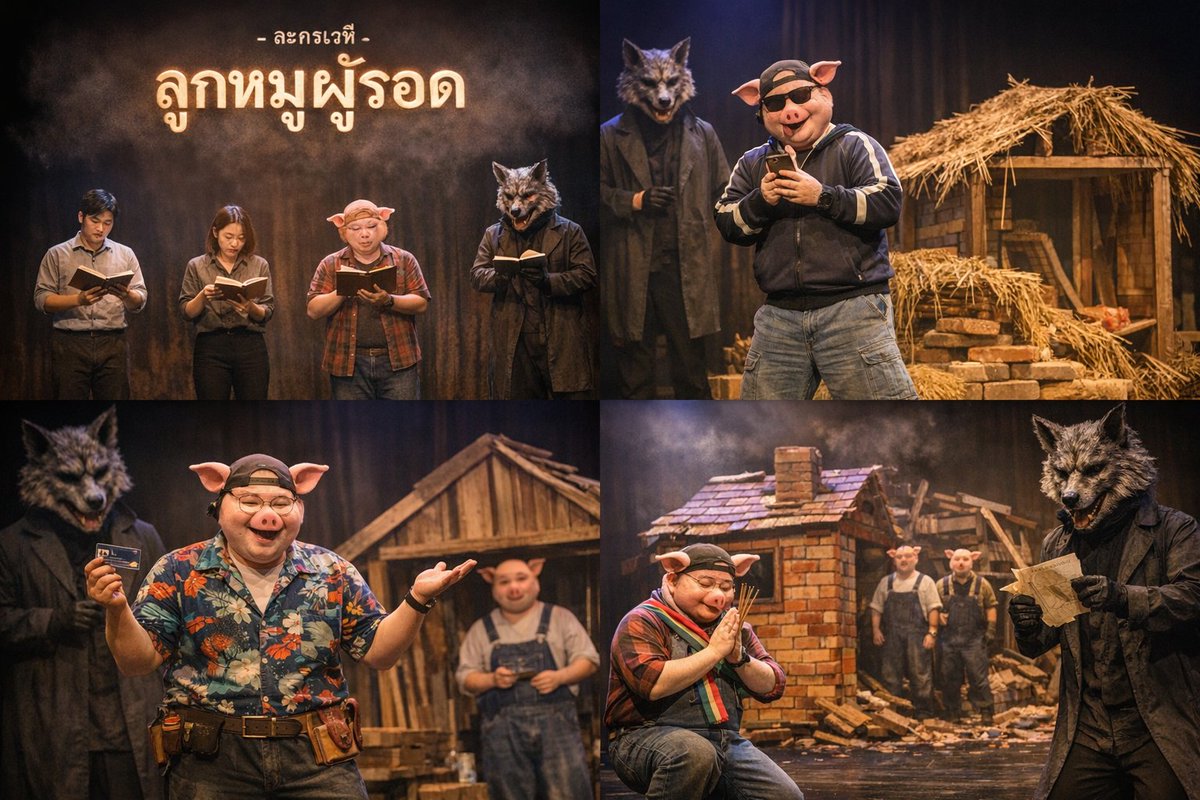 TheaterSeparate's tweet photo. ตัวเต็ง  ละครเรื่องใหม่ "ลูกหมูผู้รอด"  จาก กลุ่มละครรณรงค์ทีมเฉพาะกิจเธียเตอร์
#ละคร #ละครเวที #ละครใกล้ฉัน
#ลูกหมูผู้รอด
#ทีมเฉพาะกิจเธียเตอร์ https://t.co/dgz8Y1Oy3x