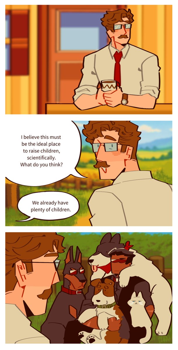 binuba_'s tweet image. 🕶️👓🐕
#StardewValley