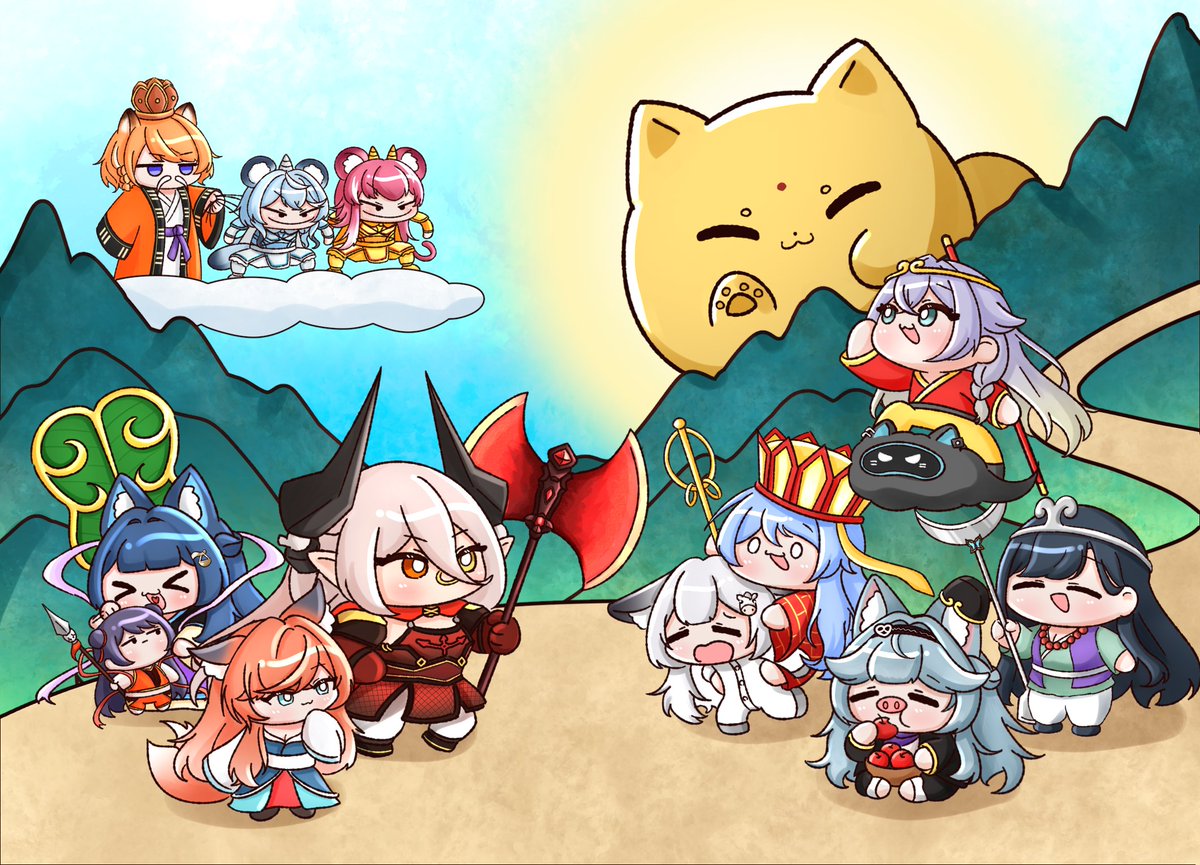 大畫西遊子午篇 φ(゜▽゜*)♪ 
#YuzumiArt #Reipaint #KiraliArt #MizukiArt #Kspaint #IruniPaint #Itsukipaint #998arrrt #Sachiart #KoyukiPaint #Artomi #HiyoriPaint #克拉