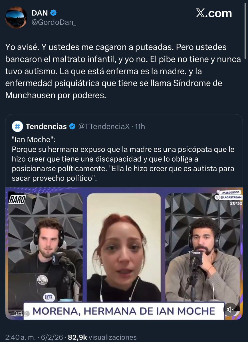 Tienen a todo el ejercito de Trolls atacando a un nene con autismo hace meses y no logran inmutarlo. 

El pibe tiene mas aguante que la CGT y varios de nuestros dirigentes que especulan para no comerse una cancelada de estos mugrientos que ante todo son CAGONES. 

No solo por