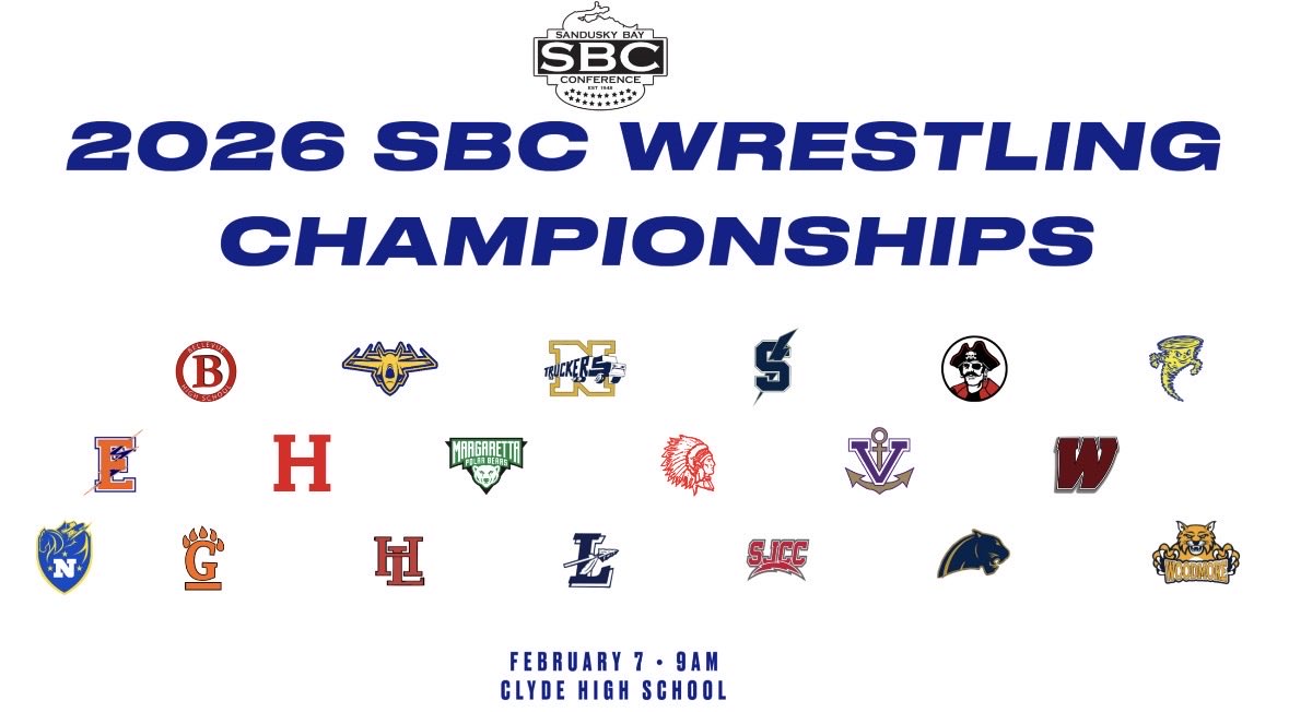 Good luck tomorrow to our MMS Wrestlers who compete in the SBC Championships at Clyde High School. Wrestling begins at 9am.