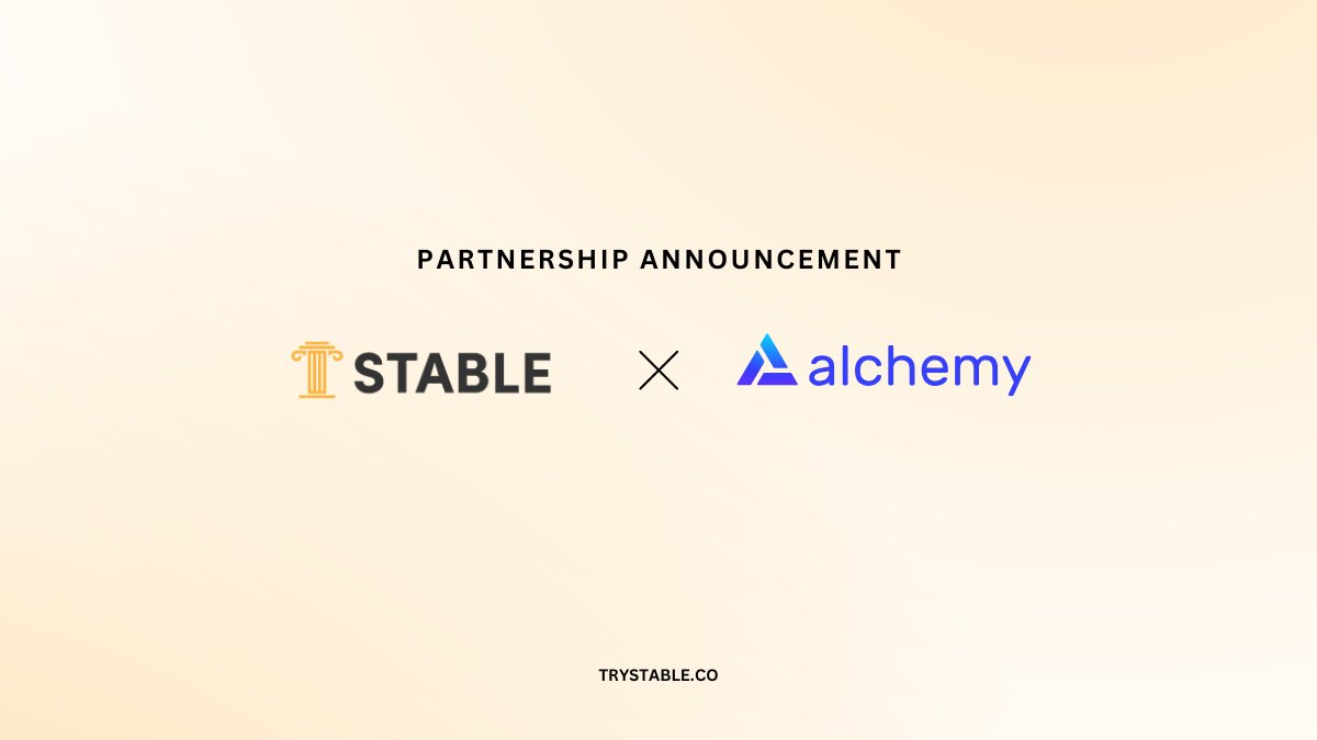 Stable has integrated <a href="/Alchemy/">Alchemy</a> gRPCs and enterprise-grade <a href="/solana/">Solana</a> infrastructure to accelerate execution and onboarding for users.