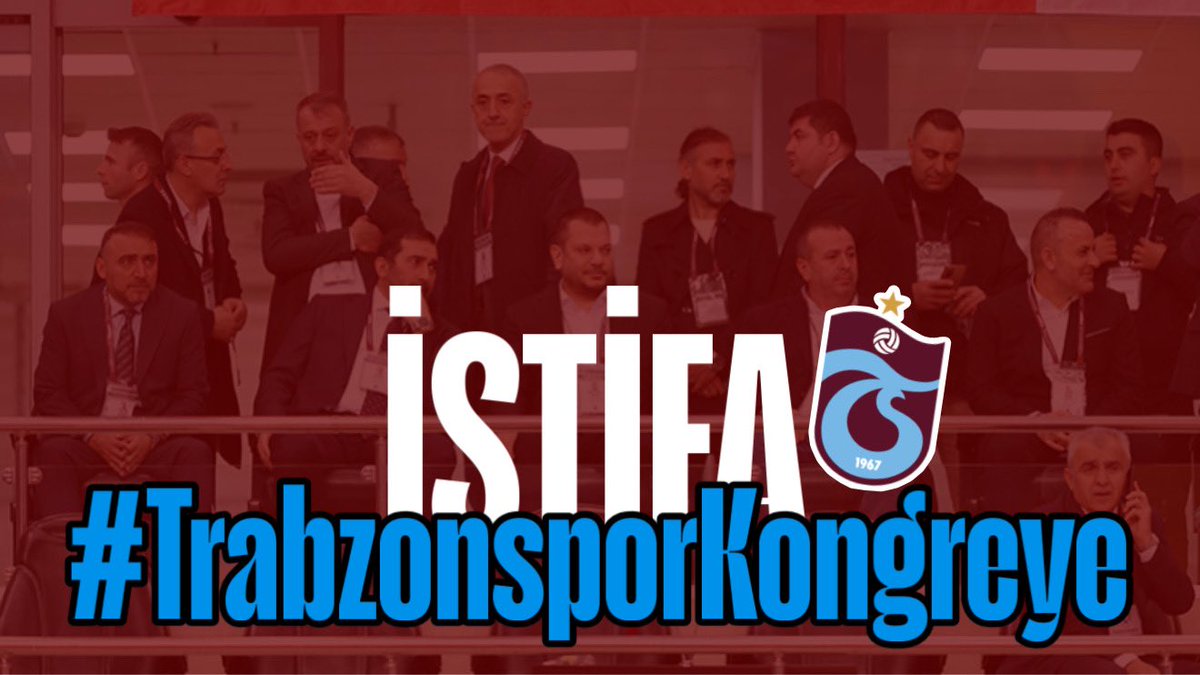 Trabzonspor taraftarları, #TrabzonsporKongreye etiketi ile yönetimini istifaya davet ediyor.