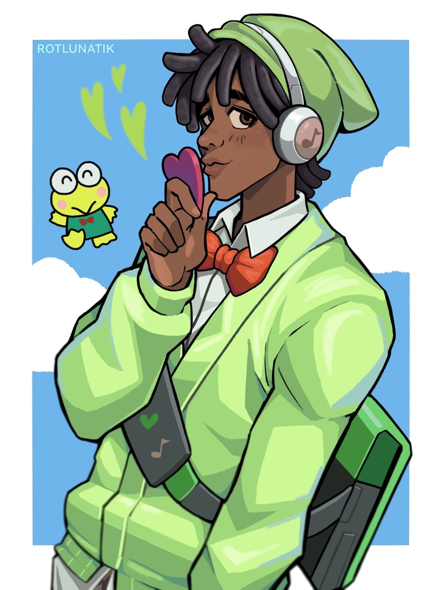 RoTLunatik's tweet photo. Lucio pisioso 😭💕 #Overwatch #sanrio #keroppi https://t.co/YcOsGd5fTN
