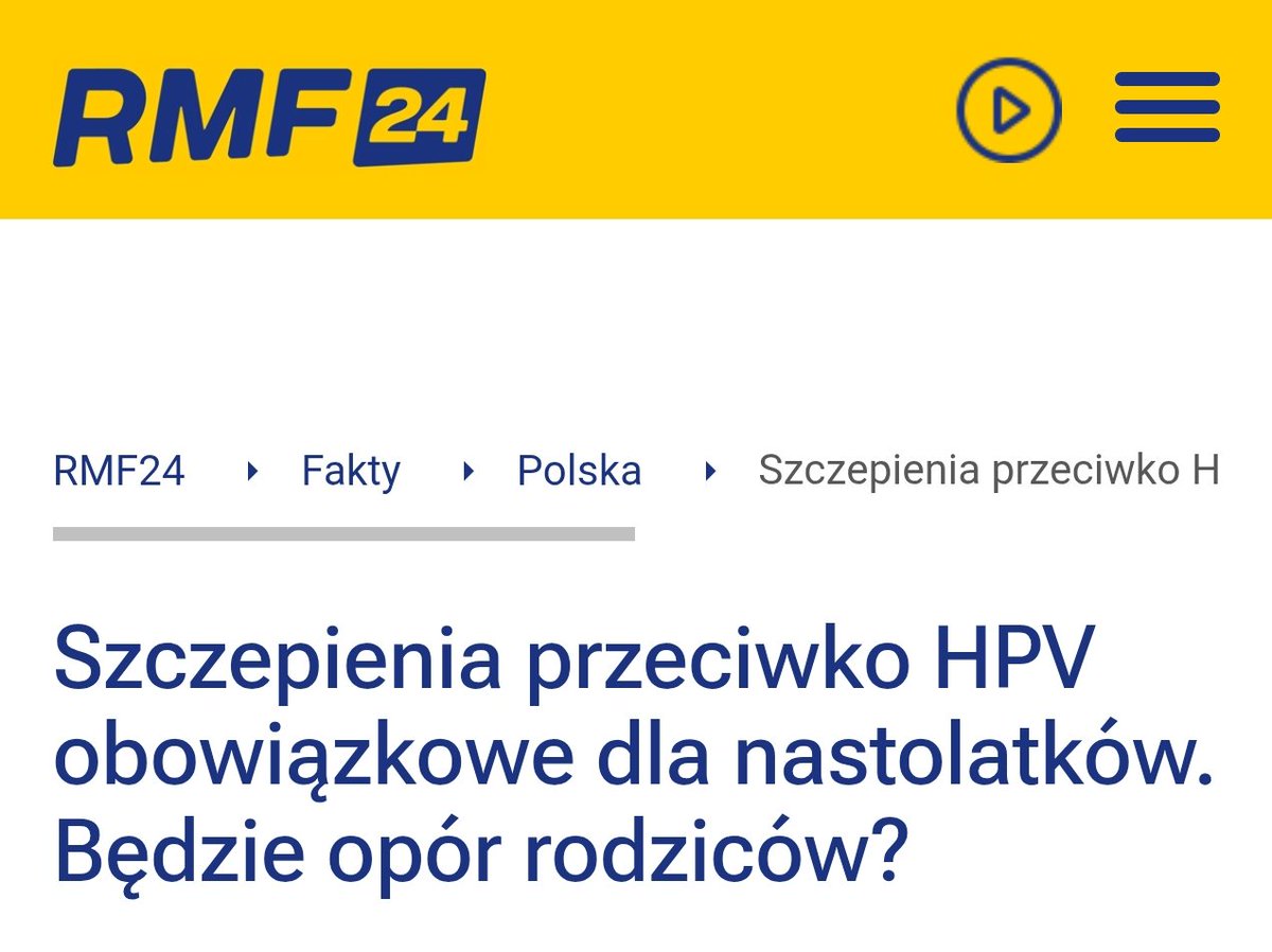 Mam ciekawszy pomysł na ten nagłówek o szczepieniach HPV:

"Szczepienia przeciwko HPV obowiązkowe dla nastolatków. Będzie hybrydowa ofensywa Federacji Rosyjskiej wokół tego, zapnijcie pasy"