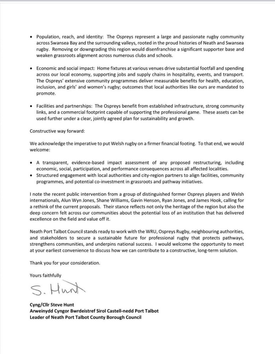 From the leader of Neath Port Talbot County Borough Council. 🖤
#OurBloodIsBlack