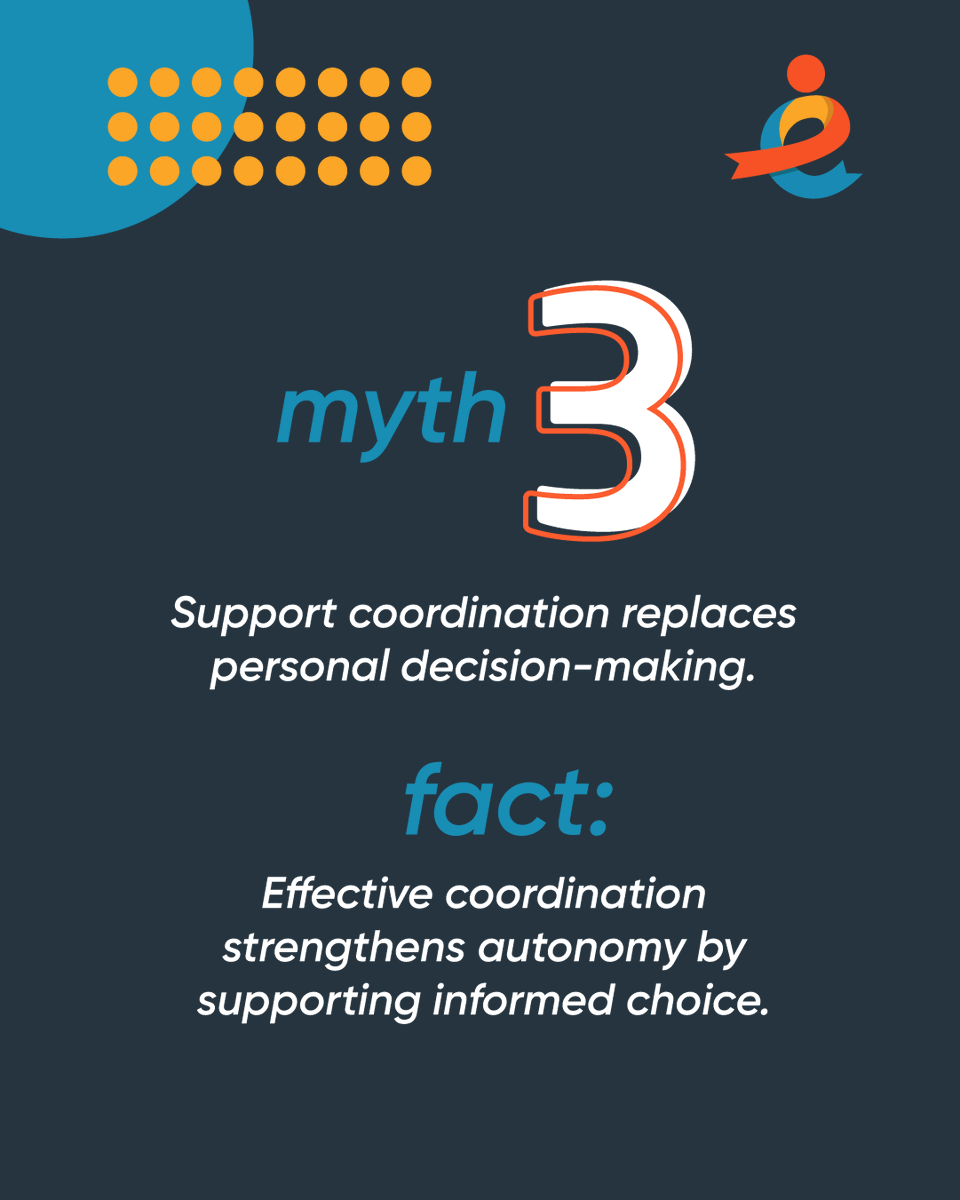 Let’s clear up a few myths about support coordination! You don’t need to have it all figured out to reach out.
bit.ly/4a5UvdX