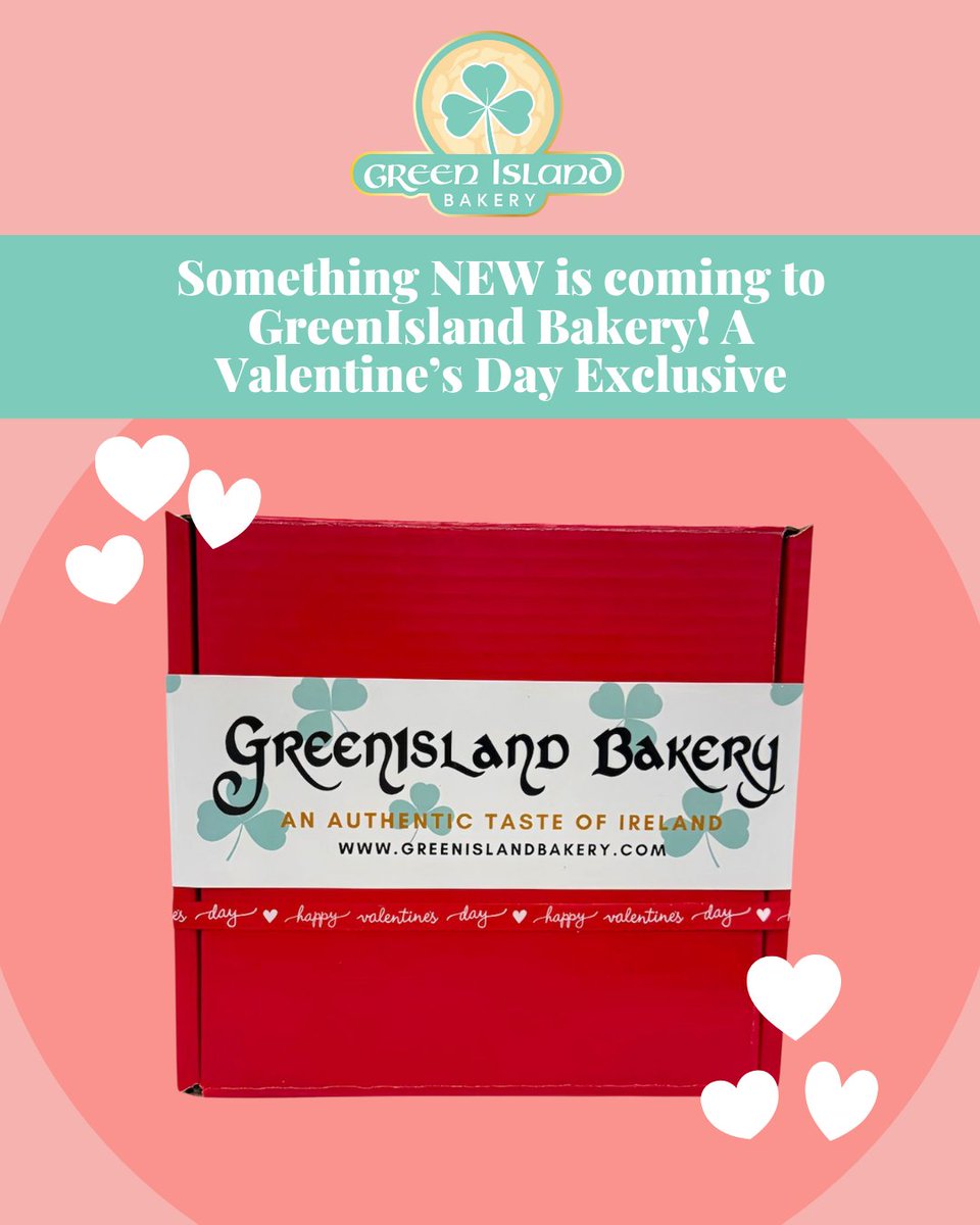 GIBIrishBakery's tweet image. Something sweet is coming… 💕🍀 Can you guess what’s inside?

#IrishBakery #CustomCookies #WomenOwnedBusiness #SupportSmallBusiness   #BakingWithPurpose #WomenEmpowerment #BusinessWithImpact #CorporateEvents #ValentinesDay2026 #ValentinesGiftBox #ValentinesDayTreats