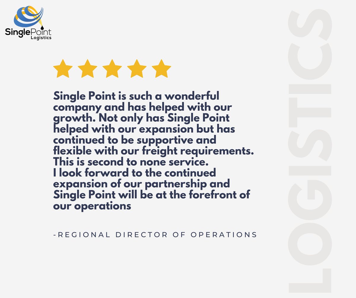 SinglePointLog's tweet photo. We pride ourselves on being more than just a service provider—we’re a partner in your growth.

#SinglePointLogistics #transportation #services #supplychain #logistics #truckingindustry #houston #houstontx #texas https://t.co/vewFWo23e7