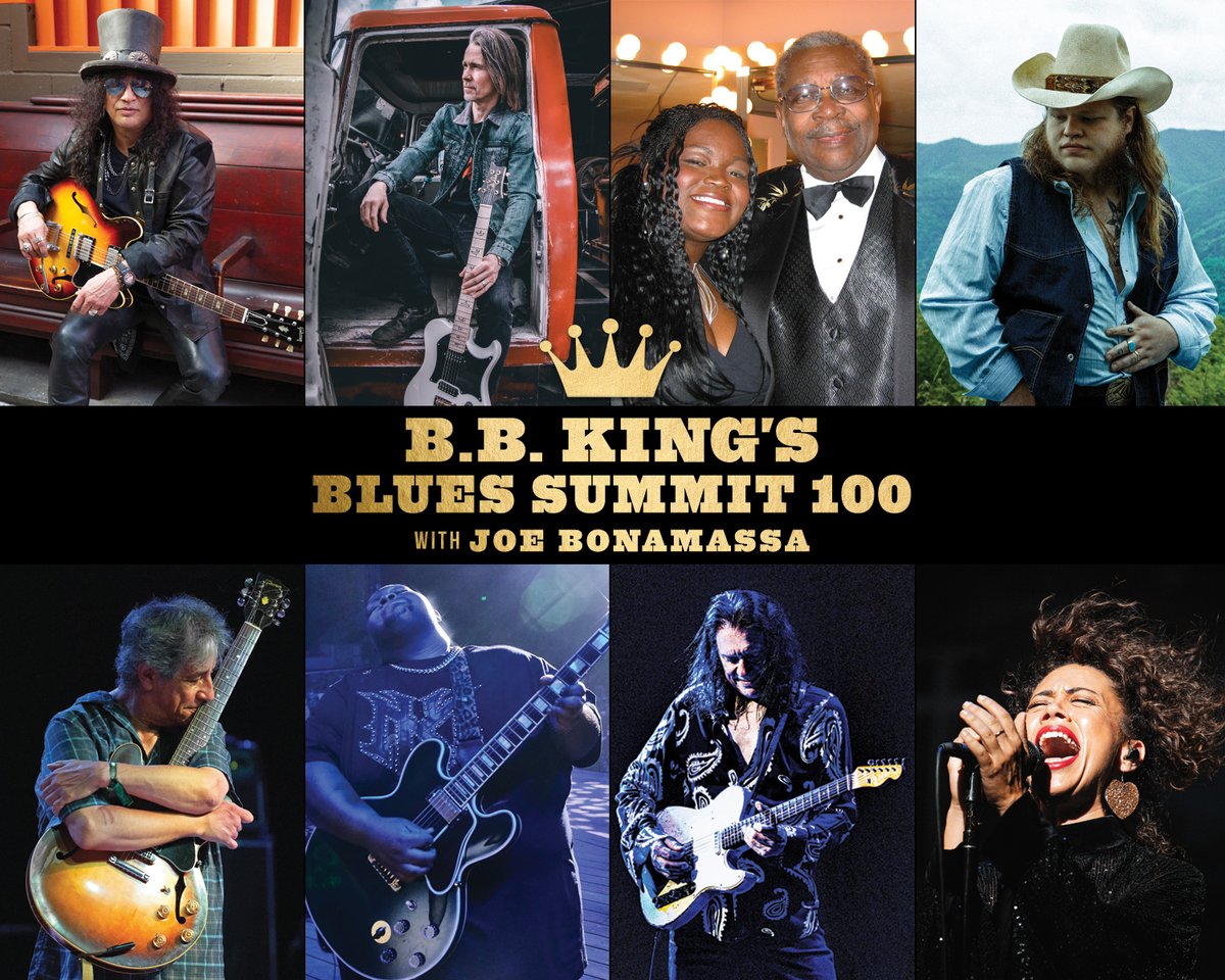 YFAmphitheatre's tweet photo. @JoeBonamassa celebrates B.B. King’s 100th with Blues Summit 100, featuring Slash, Eric Clapton, Chaka Khan, Gary Clark Jr. &amp; more 🎸 
Available now: https://t.co/FNvgPWTMKD

See @joebonamassa + @govtmule live Aug 9 at YF Amphitheater! 🎟️ 

https://t.co/M4GjlgWFdI https://t.co/Lqgez6ICJY