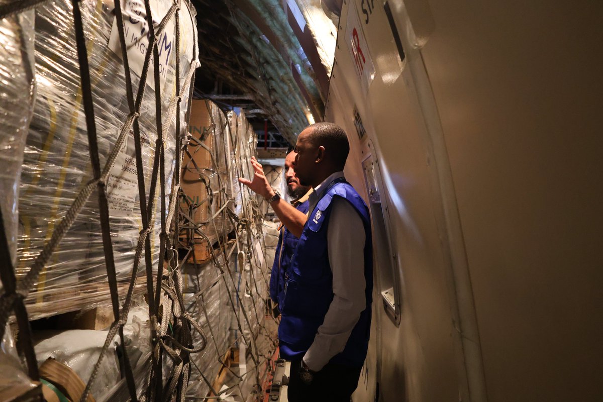 IOM_Mozambique's tweet photo. As our teams assist flood‑affected families, we’re also working behind the scenes in Maputo, receiving and preparing newly arrived relief items. 

With support from DG ECHO &amp; the Dubai Humanitarian Organization, life‑saving assistance is closer to those who need it most. https://t.co/NeCLt35sL3