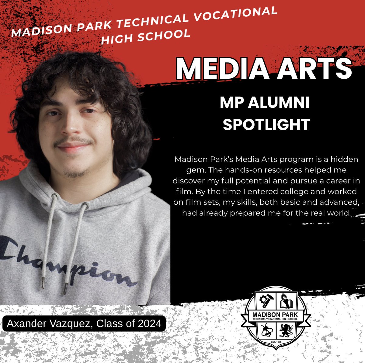 Madison Park TVSH is proud to celebrating our alumni students. #Alumni  #trades #mediaarts <a href="/BostonSchools/">BostonPublicSchools</a>