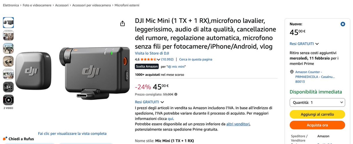 emanueledpt's tweet photo. My new baby is coming next week

Now the audio quality of my daily videos and YT videos will be even better

Every time I’m making money I’m not buying silly things

I’m investing them somehow
- for my content
- for my productivity
- for my personal brand

Can’t wait to try it🚀 https://t.co/fi7zYq4DHa