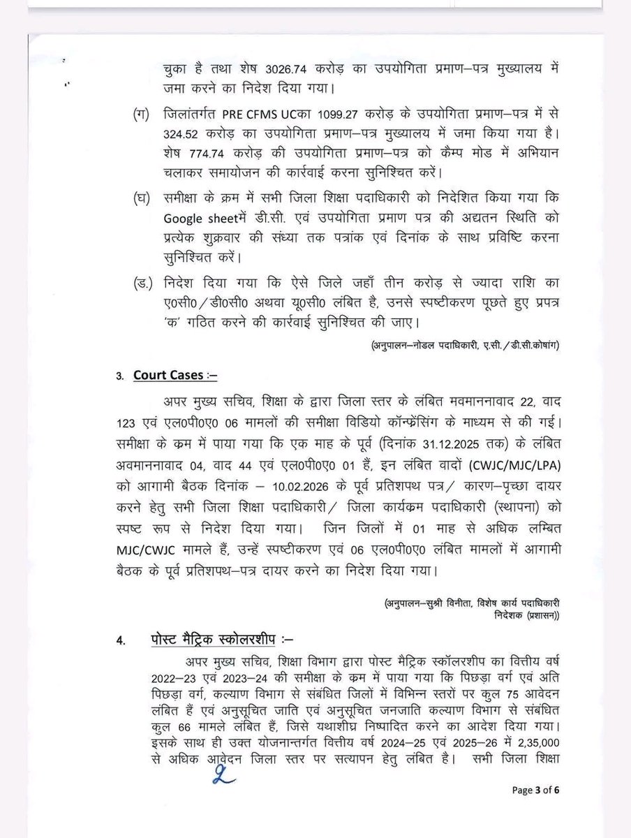 karankashyap90's tweet photo. ACS महोदय के VC में दिए गए निर्देश। https://t.co/7Os1pKOS7X