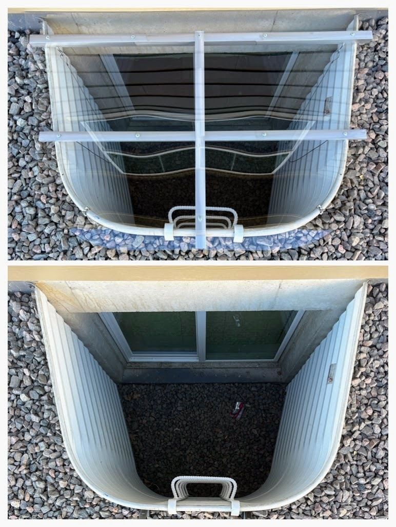 PolyguardCovers's tweet image. Installed 2 standard window well covers at a gentleman’s home in Berthoud 🛡️ 

A simple, effective way to protect window wells from debris and weather while maintaining natural light.

📞 970-674-0377
🌐 polyguardcovers.com

#WindowWellCovers #BerthoudCO #HomeProtection