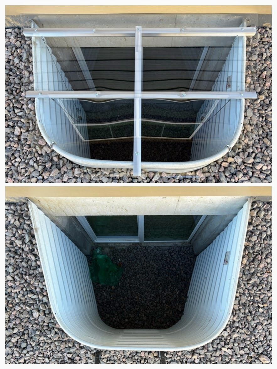 PolyguardCovers's tweet image. Installed 2 standard window well covers at a gentleman’s home in Berthoud 🛡️ 

A simple, effective way to protect window wells from debris and weather while maintaining natural light.

📞 970-674-0377
🌐 polyguardcovers.com

#WindowWellCovers #BerthoudCO #HomeProtection