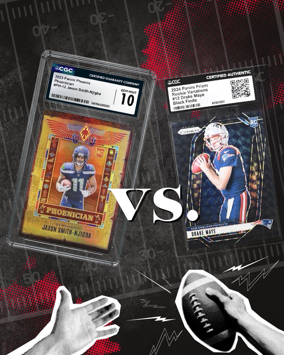 Ready for the BIG GAME?! 🏈 Who you got? - <a href="/jaxon_smith1/">JSN</a> or <a href="/DrakeMaye2/">Drake Maye</a>? As the battle plays out on the field, don’t forget the action in your collection! If you’ve been carrying any gems that could drive next-level in grade…this weekend might be the perfect moment to shine! ✨