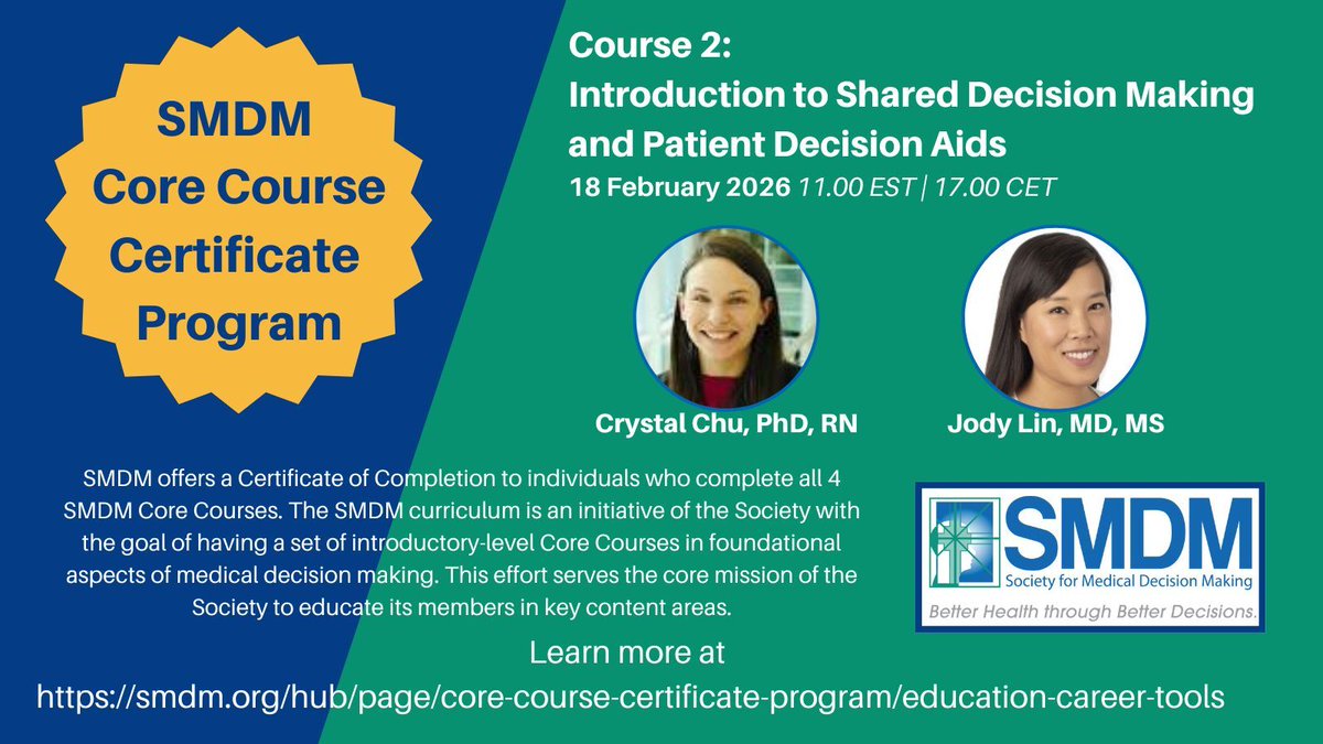 Society for Medical Decision Making (SMDM) tweet media