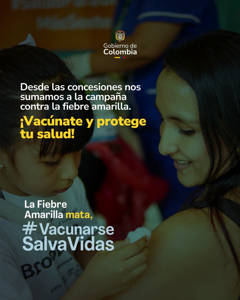 👷‍♂️Estamos comprometidos con todos los colombianos que transitan por nuestros corredores viales🛣️. Por eso, desde cada concesión nos sumamos a la campaña #VacunarseSalvaVidas💉

¡Cuida tu salud y viaja seguro!