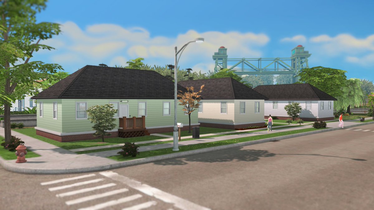 joshseoh's tweet photo. filled this part of willow creek with houses from TS1 and TS2! the hardest part of making this was connecting the sidewalk between houses and also making the driveway of that one house from TS2 Nightlife with TOOL 😆

#TheSims4 https://t.co/uhvdE7EqYW