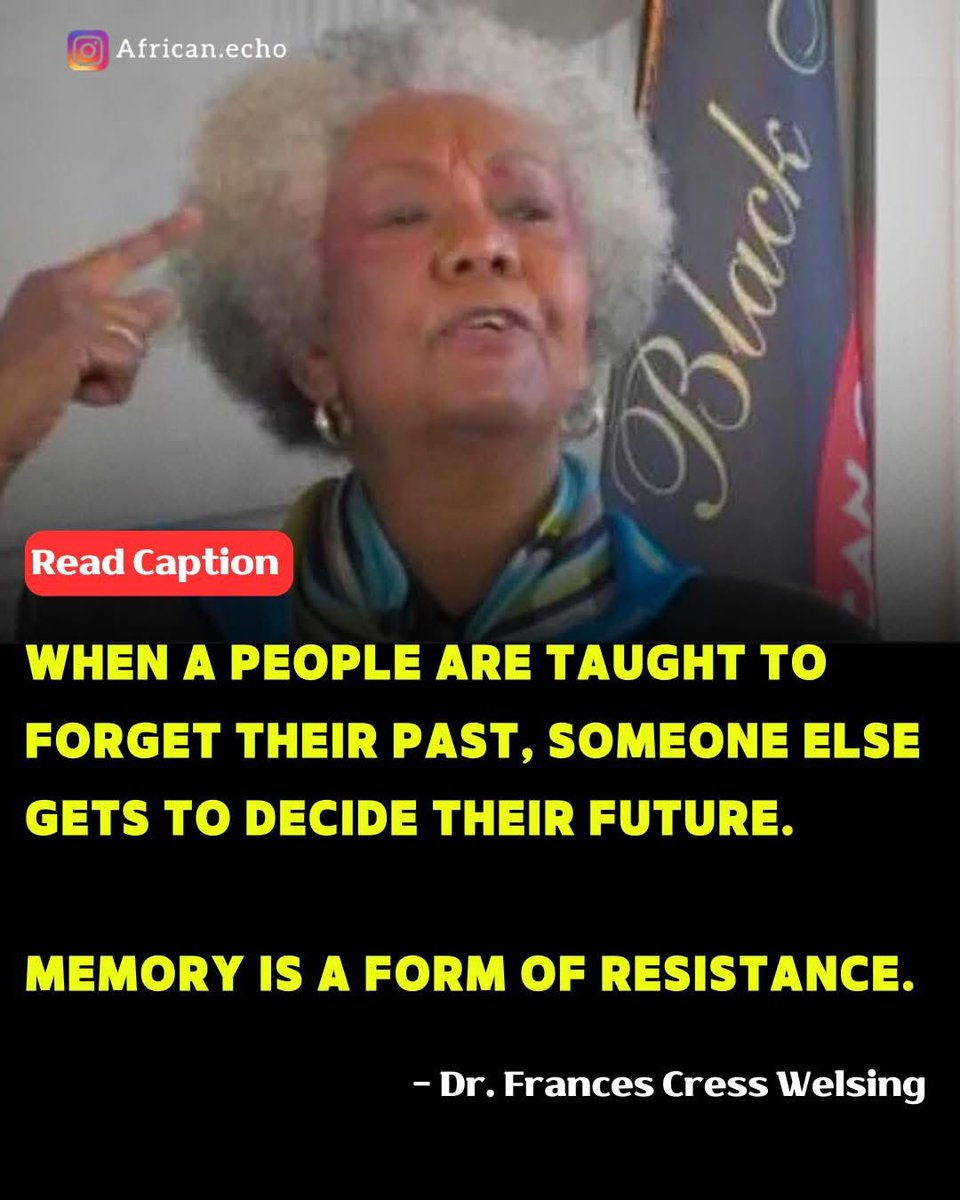 Never forget: the past is as important as the future.