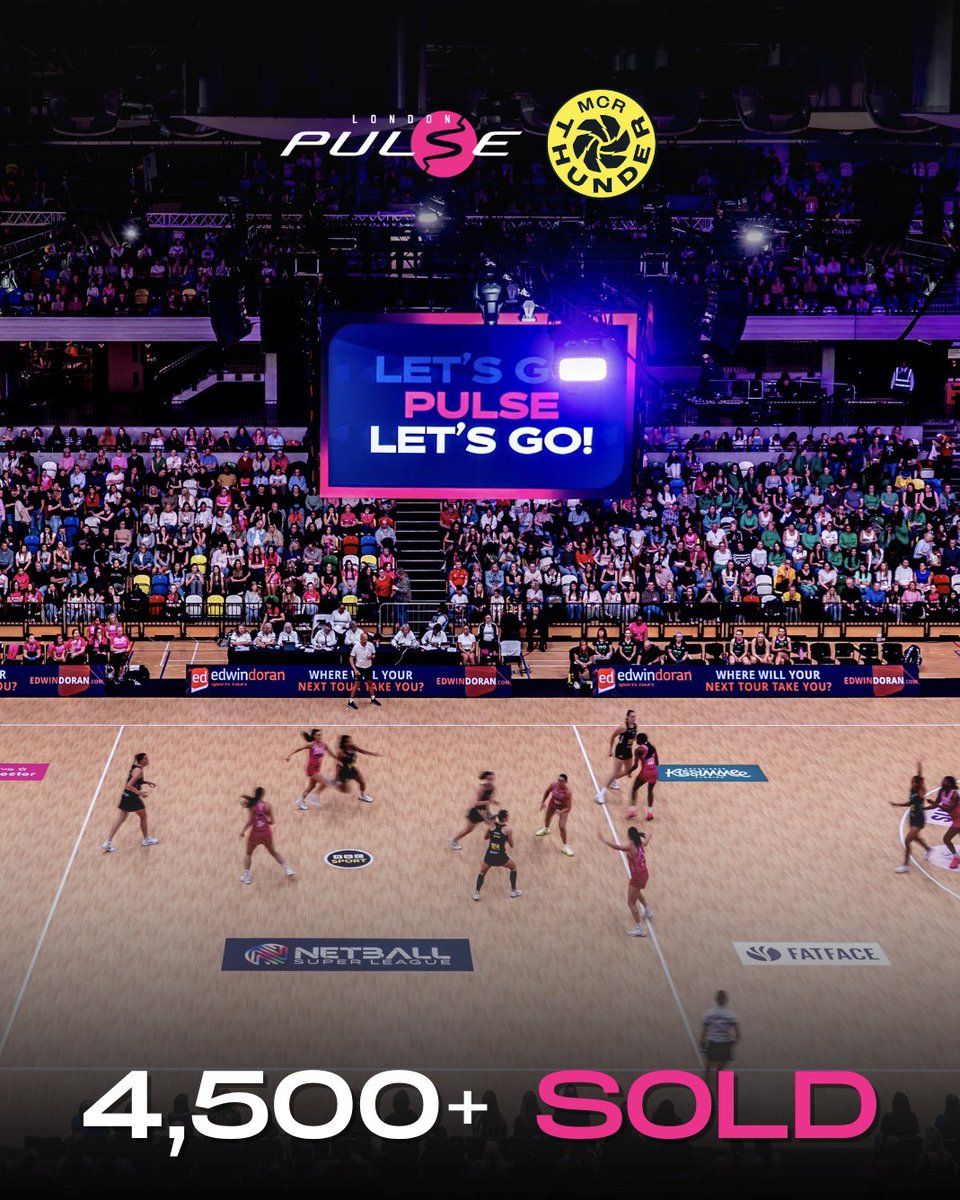 3 weeks to go, and it’s going to be HUGE 😍

Match ups across the court – we cannot wait for our Round 1 <a href="/NetballSL/">Netball Super League</a> fixture against <a href="/thundernetball/">AO Manchester Thunder Netball</a>.

Tickets are nearly 𝘀𝗼𝗹𝗱 𝗼𝘂𝘁, get yours now to avoid disappointment. 

🎟️ londonpulsenetball.ticketline.co.uk