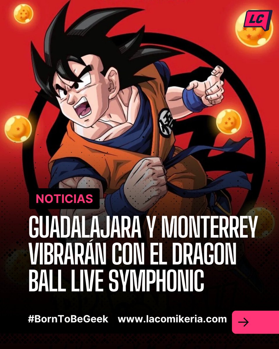 ¡#Kamehameha directo al corazón #geek! 🎶🔥

#DragonBall Live Symphonic llegará a #Guadalajara y #Monterrey con un concierto épico

<a href="/animemusiclab/">AnimeMusicLab</a>  promete una experiencia tan poderosa como una #Genkidama.  #BornToBeGeek

👉 Más detalles en lacomikeria.com