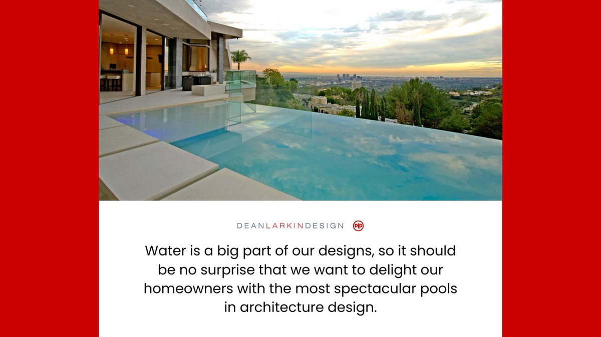 DeanLarkinAIA's tweet image. Dean Larkin has implemented many fabulous pools in #ArchitectureDesign projects over the years. Take a look at some of our favorites at bit.ly/3NaSkfJ. #Pools #WaterFeatures