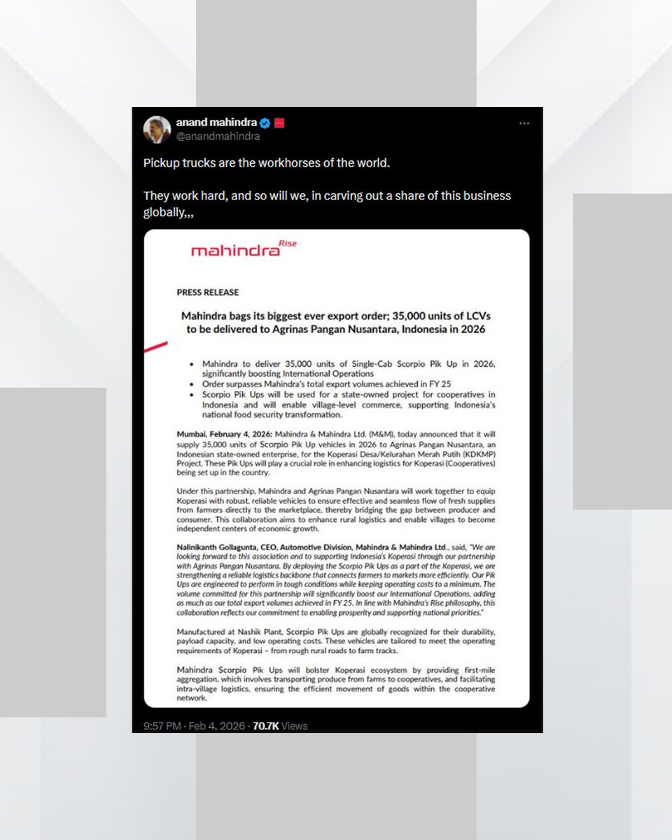 Mahindra Auto Global tweet media