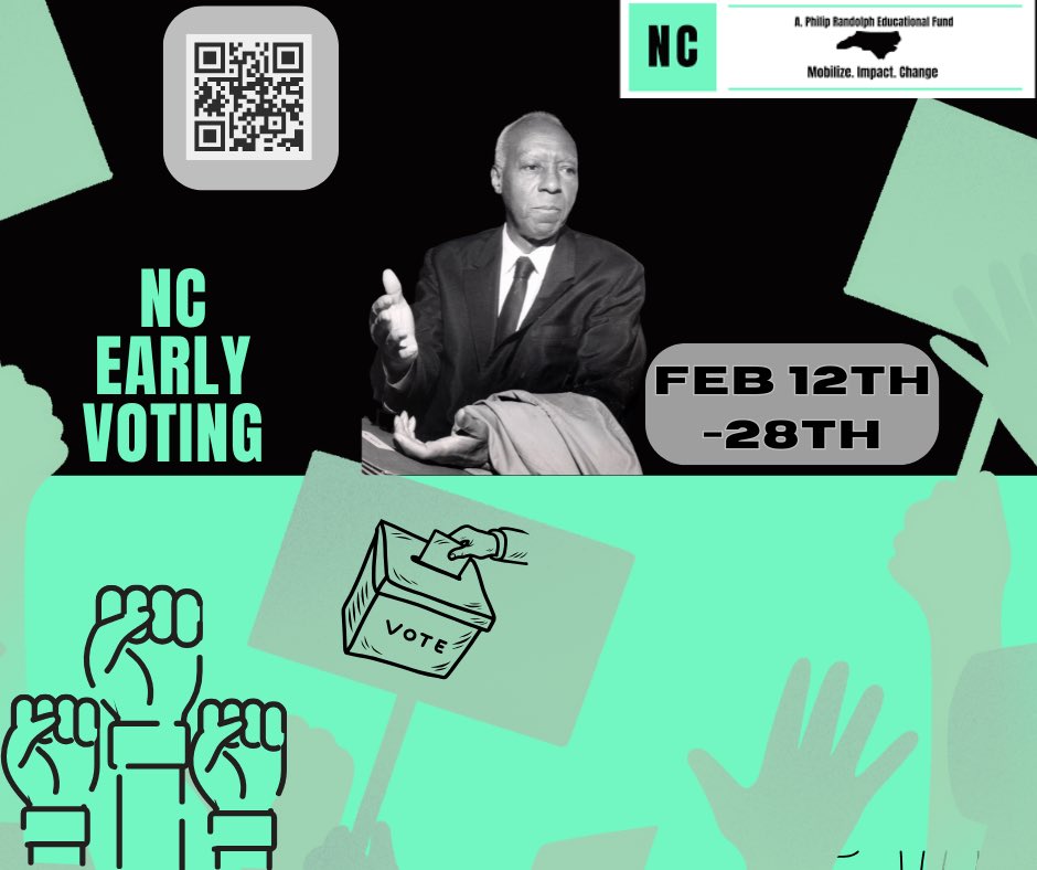 NC! Early voting for the primaries is almost here . Check your voter registration and locations for early voting by the end of today for the upcoming Primaries ! #MOBILIZE #IMPACT #CHANGE #NCAPREF #EARLYVOTING