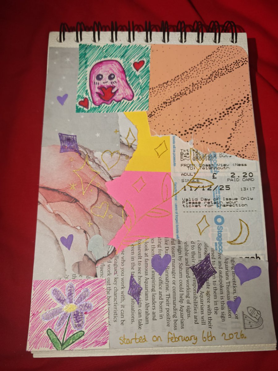 Emerald404error's tweet image. First page of my new sketchbook 
#collageart #sketchbook #art #firstpage #sketchbookfirstpage