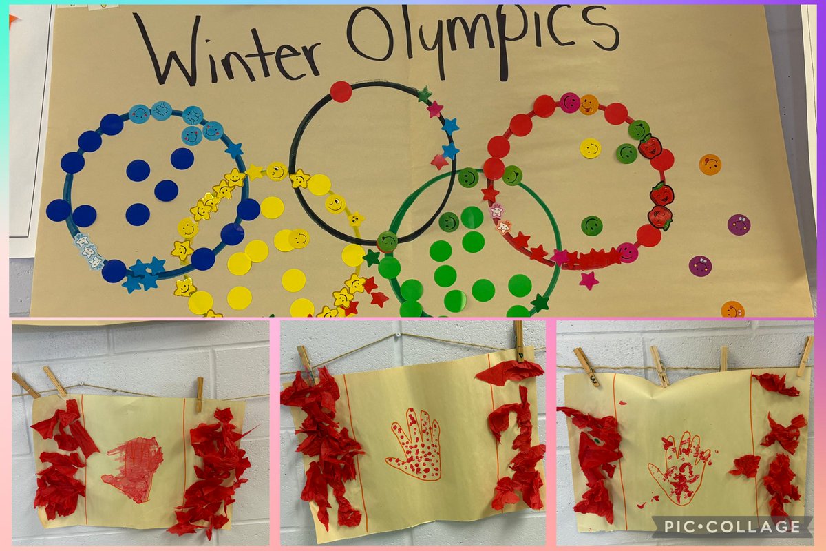 Our Kinder Assessment Class has been getting ready for the Olympics - check out the cool Olympic rings and our Canada Pride with their Canada Flags. <a href="/OttCatholicSB/">Ottawa Catholic School Board</a>