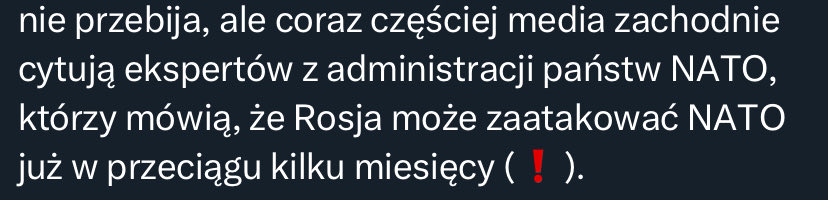 2xmForest's tweet photo. @StZaryn @PrzemysZurawski @AndrijanicGoran @KarolDarmoros @OlechowskiJarek @KAKarwowski @SabinaTreffler @MarzenaNykiel @BartoszGrodecki @bgraczak @radekfogiel Czy Rosja zaatakuje i kiedy to wy macie wiedzieć z własnych źródeł, a nie od "expertów cytowanych przez media zachodnie" k......ć!

Jeżeli myślicie że jakiś Czarzasty może powiedzieć coś co wpłynie na zachowanie USA w wypadku ataku Rosji to nic nie rozumiecie. https://t.co/RHrcIsXYQC