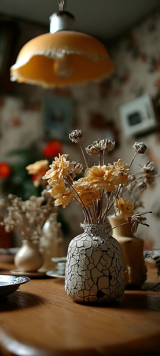 Halleyapps's tweet image. Micro-displacement analysis. The imperfection in the ceramic glaze demonstrates how procedural textures achieve photorealism through calculated chaos. Morning textures.
#Midjourney #StillLife #Texture